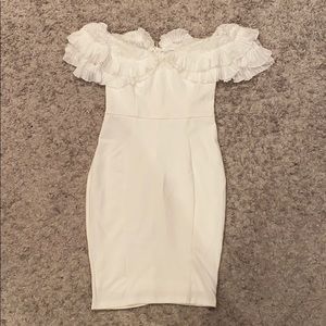 White off the shoulder dress